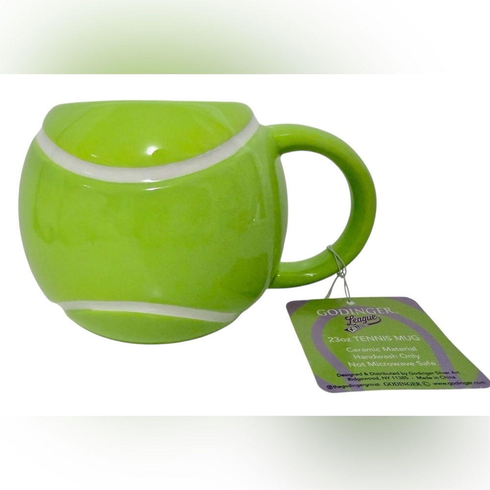 Godinger Lime Tennis Ball Mug - NWT